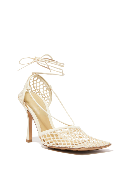 Mesh Leather Sandals